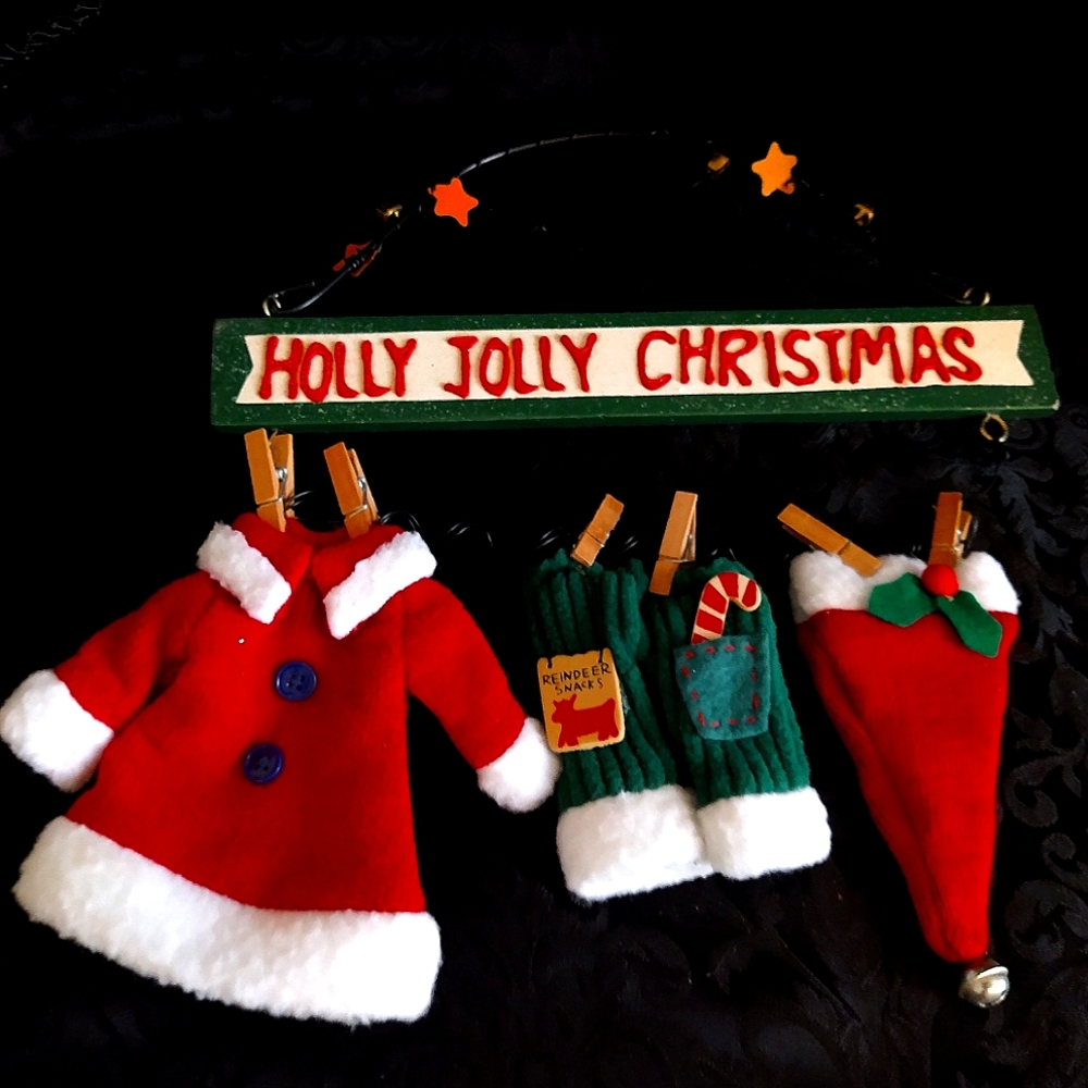 Holly Jolly Christmas Seasonal Hanging